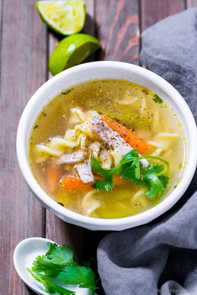 Instant Pot Chicken Noodle Soup Recipe Chefdehome