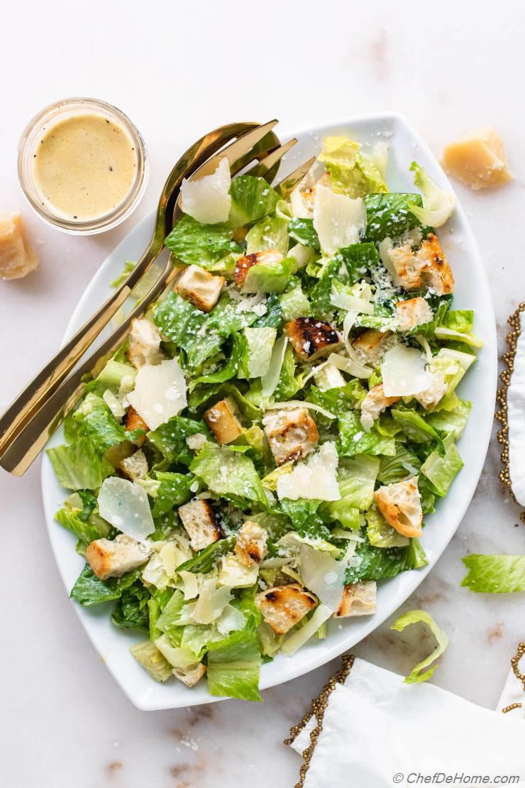 Classic Caesar Salad Recipe ChefDeHome