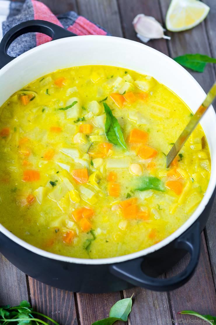 Vegetarian Mulligatawny Soup Recipe | ChefDeHome.com