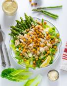 Chicken Caesar Salad with Asparagus