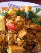 Pineapple Tofu Curry Fried Rice