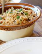 Green Garbanzo Beans Pilaf