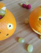Jack-o-Lanterns Orange Fruit Cups