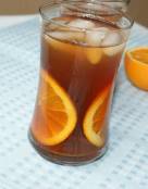 Refreshing Orange Ice Tea
