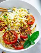 Roasted Tomatoes Orzo Pasta