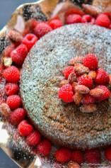 Honey Almond Chocolate Olive Oil Cake