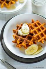 Healthy Sweet Potato Oats Waffles