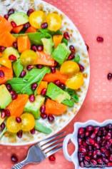 Ripe Papaya and Avocado Salad with Black Salt Dressing