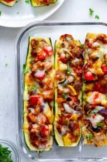 Ratatouille Stuffed Zucchini Boats
