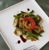 Sauteed Baby Artichokes Salad with Balsamic Vinaigrette