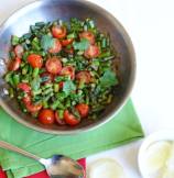 Asparagus with Garlic and Cherry Tomatoes