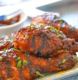 BBQ Chicken Drumsticks with Chipotle-Beer BBQ Sauce 