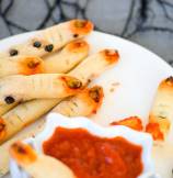 Creepy Witch Fingers Bread Sticks for Halloween