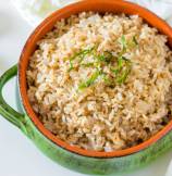 Instant Pot Garlic Brown Rice