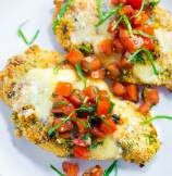 Almond Crusted Baked Bruschetta Chicken 