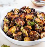 Air Fryer Brussel Sprouts with Balsamic Glaze