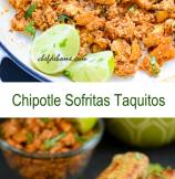 Mexican Chipotle Tofu Sofritas Taquitos