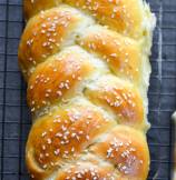 Traditional Braided Challah Bread