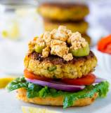 Spicy Feta Chickpea Burgers