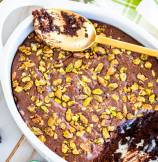 Salted Pistachios Mexican Chocolate Pudding Cake