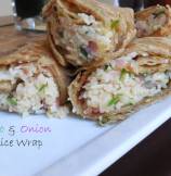 Cilantro and Onion Fried Rice Wrap