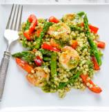 Grilled Chimichurri Shrimp and Couscous Salad