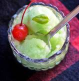 Cucumber, Lime and Basil Sorbet