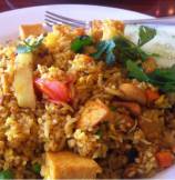 Pineapple Tofu Curry Fried Rice