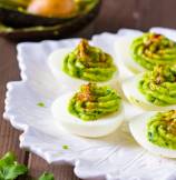 Healthy Deviled Eggs with Avocado