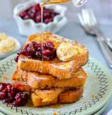 Eggnog French Toast with Orange Butter