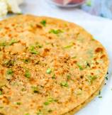 Shredded Cauliflower Stuffed Flat Bread