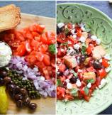 Greek Dakos - Bread and Tomatoes Salad
