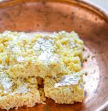 Indian Kalakand Burfi with Condensed Milk