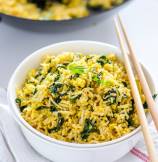 Vegan Tofu Scramble Kale Fried Rice