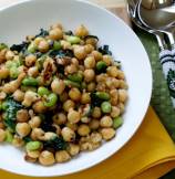 Chickpea-Kale Salad with Tahini-Lemon Dressing