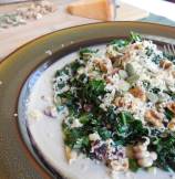 Kale Salad with Uniekaas Reserve and Walnuts