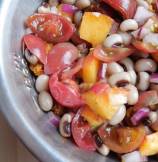 Summer Peaches and Black-eyed Peas Salad