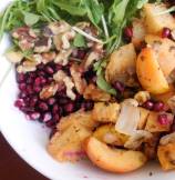 Turkey Stuffing Salad with Arugula and Crab Apples