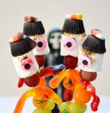Creepy Stick-Men Marshmallow Candy Kabobs