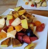 Mix Fruit Salad with Roasted Potato Fries