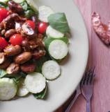 Cucumber and Mushroom Salad with Turmeric Vinaigrette