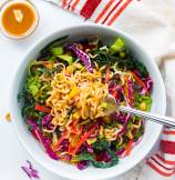 Ramen Noodle Salad with Miso Peanut Dressing