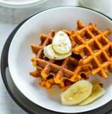 Healthy Sweet Potato Oats Waffles