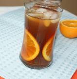 Refreshing Orange Ice Tea