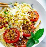 Roasted Tomatoes Orzo Pasta