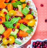 Ripe Papaya and Avocado Salad with Black Salt Dressing