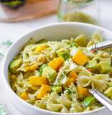 Mango Avocado Pasta Salad with Cilantro Lime Dressing