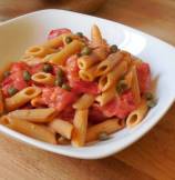 Whole Wheat Penne in Fresh Tomato Sauce