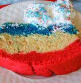 Patriotic Tri-Color Pound Cake