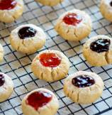 Peanut Butter and Jelly Thumbprint Cookies